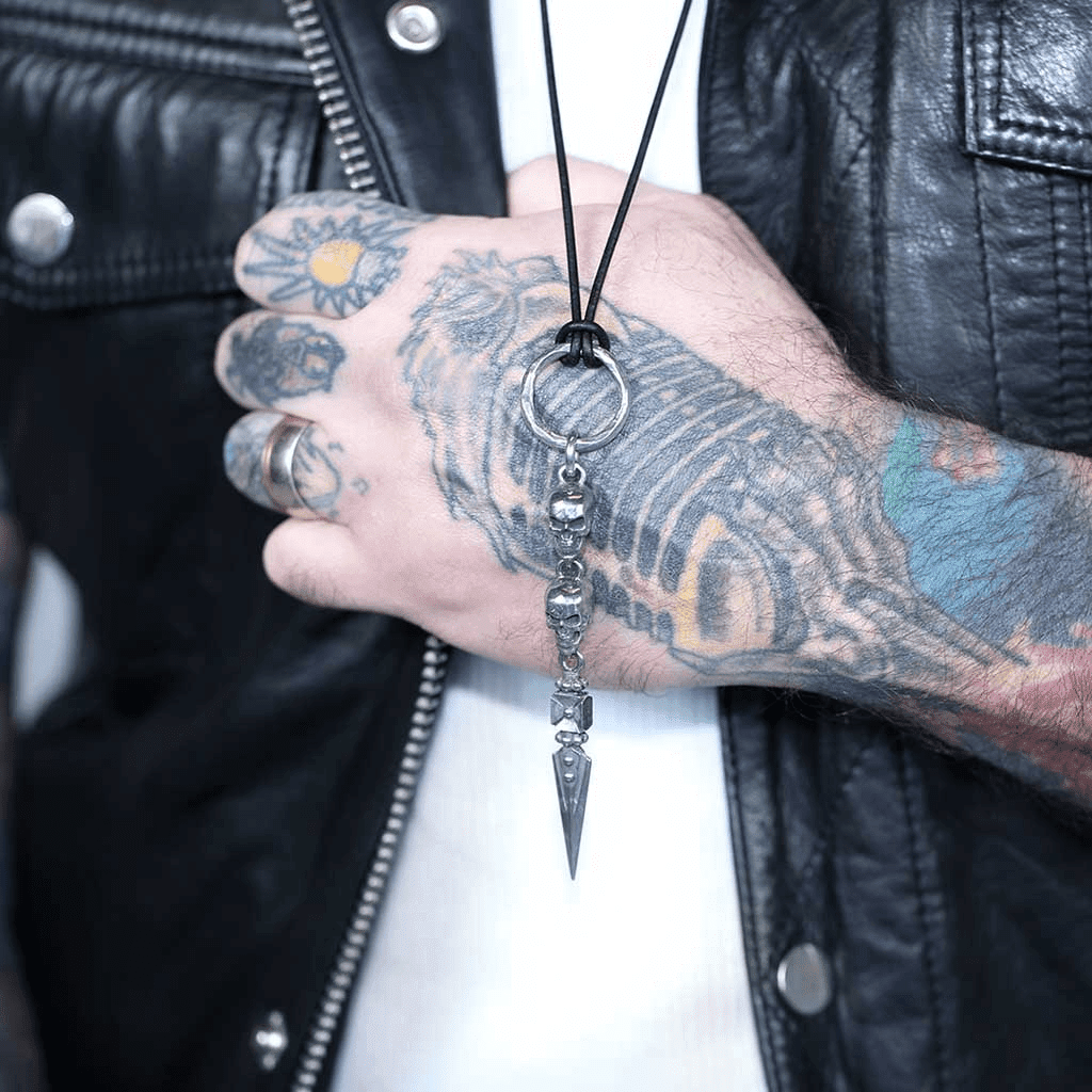 Men's rock n roll necklaces