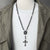 men's beaded rosary necklace