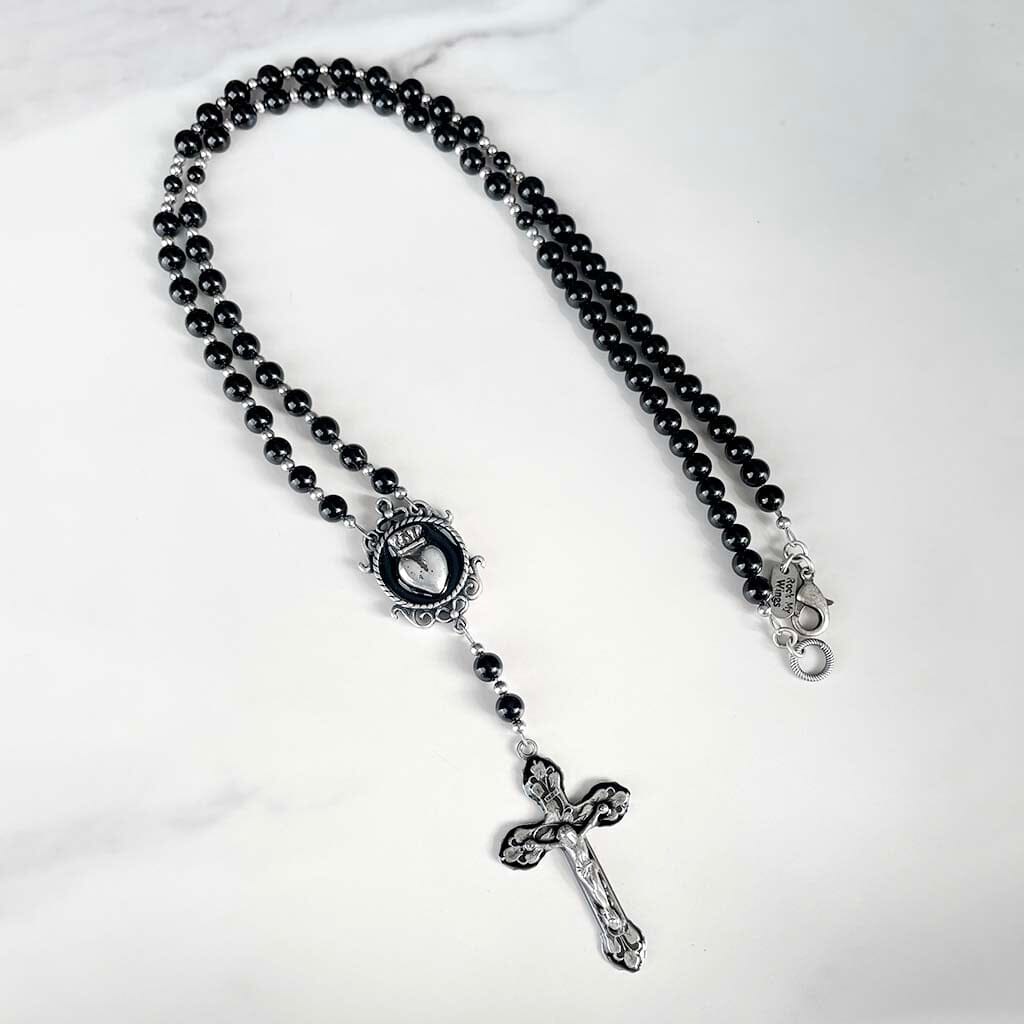 rosary necklace - rocker jewelry