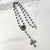 sacred heart rosary necklace for women