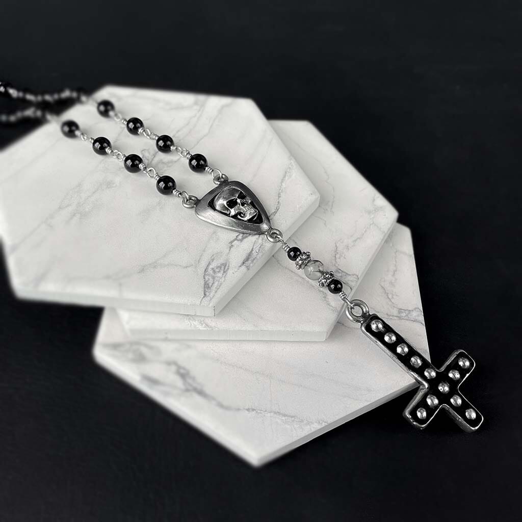 inverted cross rosary necklace for men and women