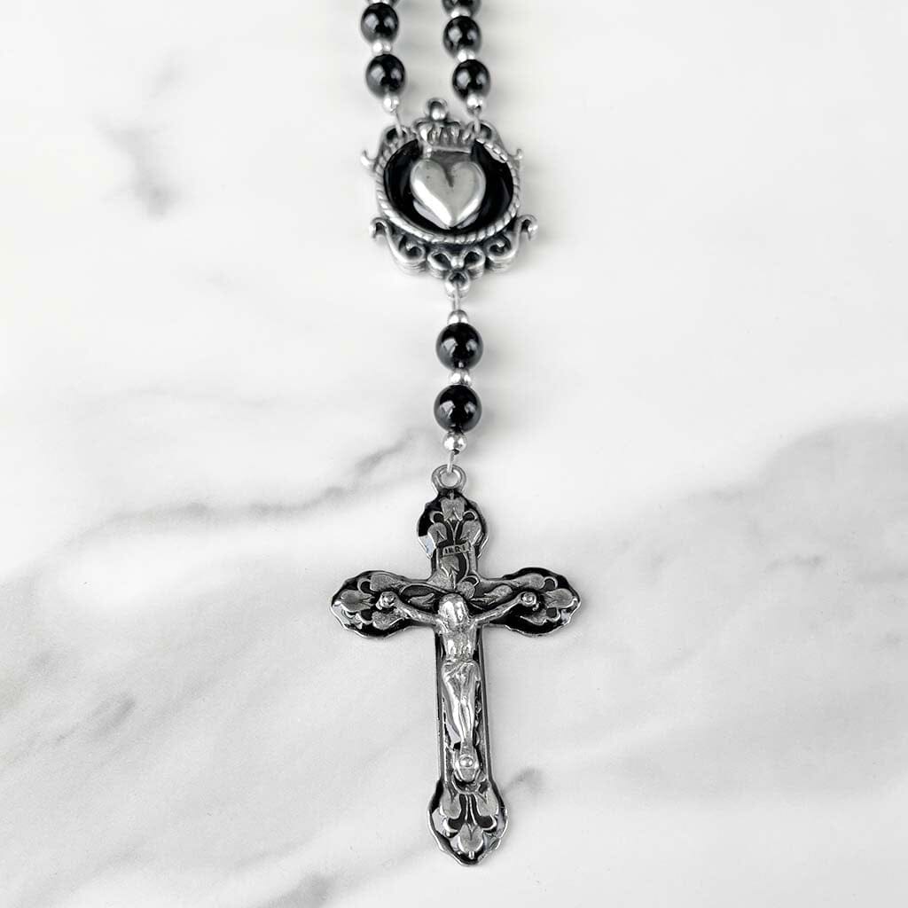 rosary necklace - rocker style
