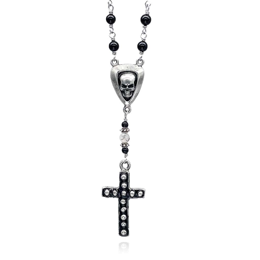 skull rosary necklace for men and women