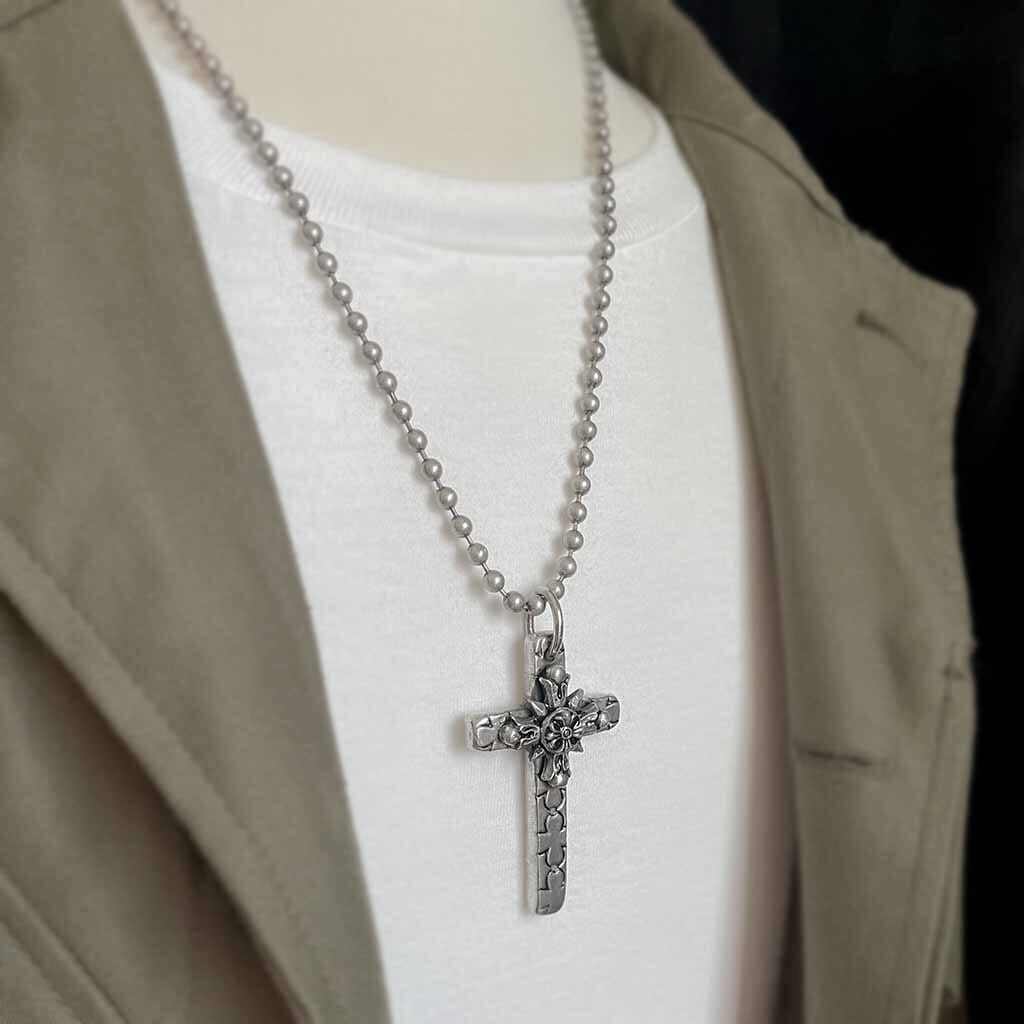 Bold and unique, the Ferryman Cross Pendant for men by rock my wings