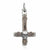 Gothic copper and pewter skull cross pendant for men