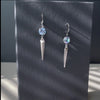 Spike and Crystal earrings for rocker women