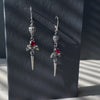 Crimson Queen Earrings for women - rock n roll jewelry