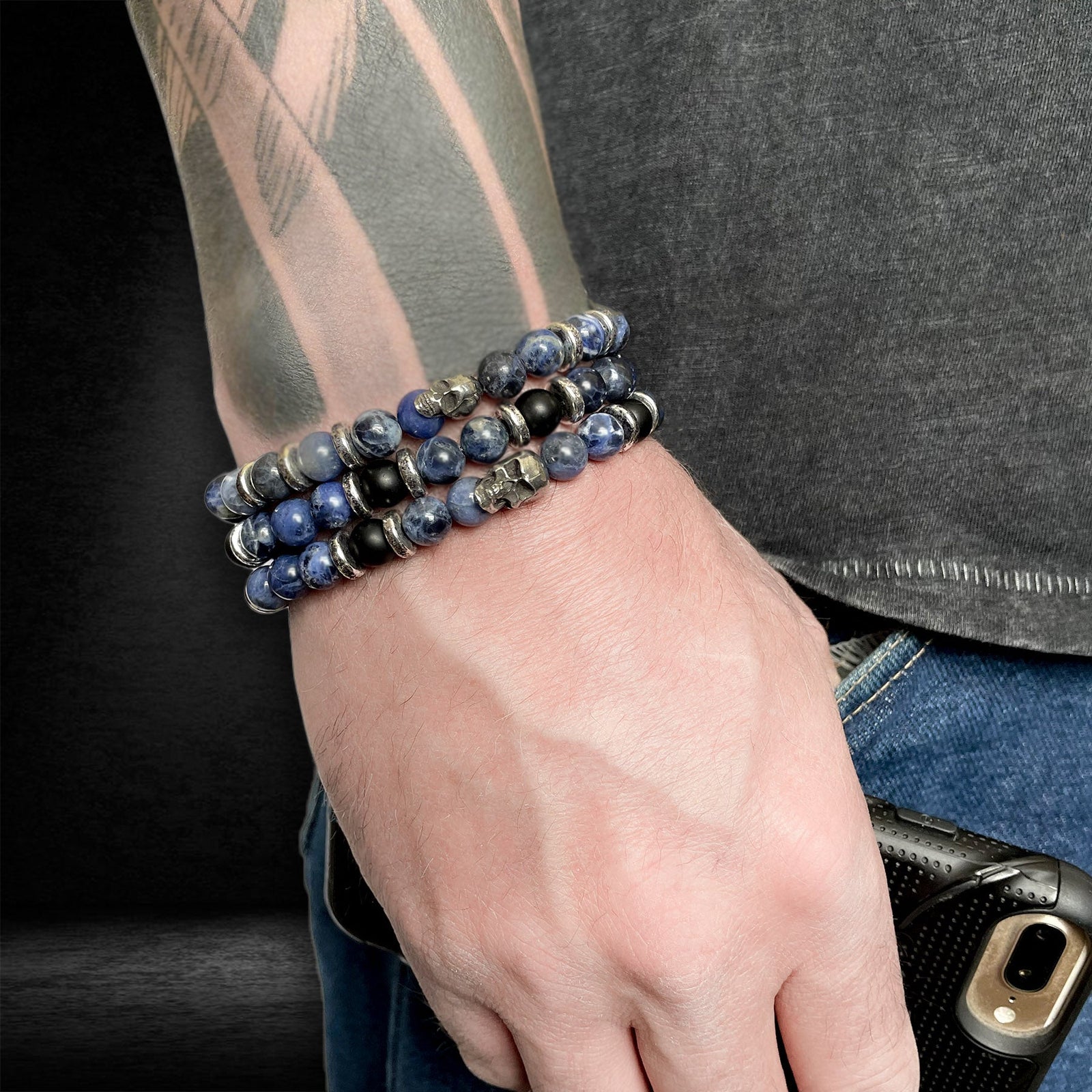 Mens rock and roll on sale bracelets